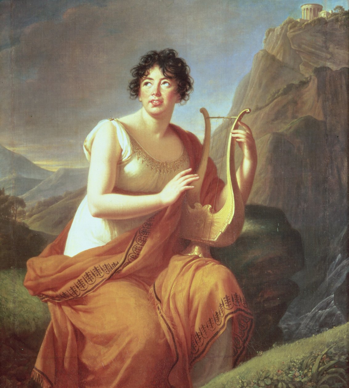 Madame de Stael som Corinne af Elisabeth Louise Vigee Lebrun