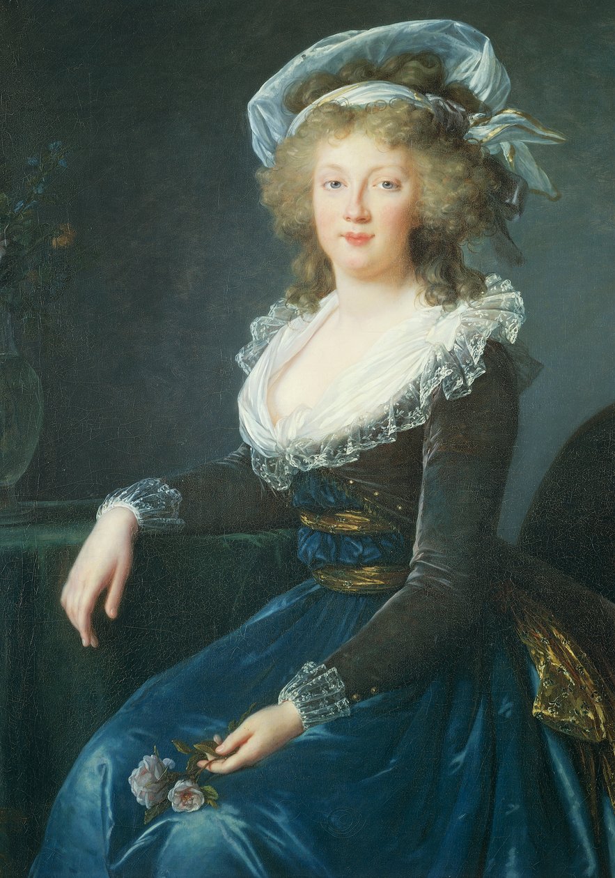 Portræt af Maria Teresa af Bourbon-Napoli af Elisabeth Louise Vigee Lebrun