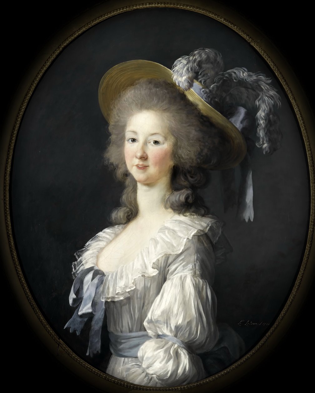 Portræt af Marie Louise af Savoyen 1749-1792, prinsesse af Lamballe af Elisabeth Louise Vigee Lebrun