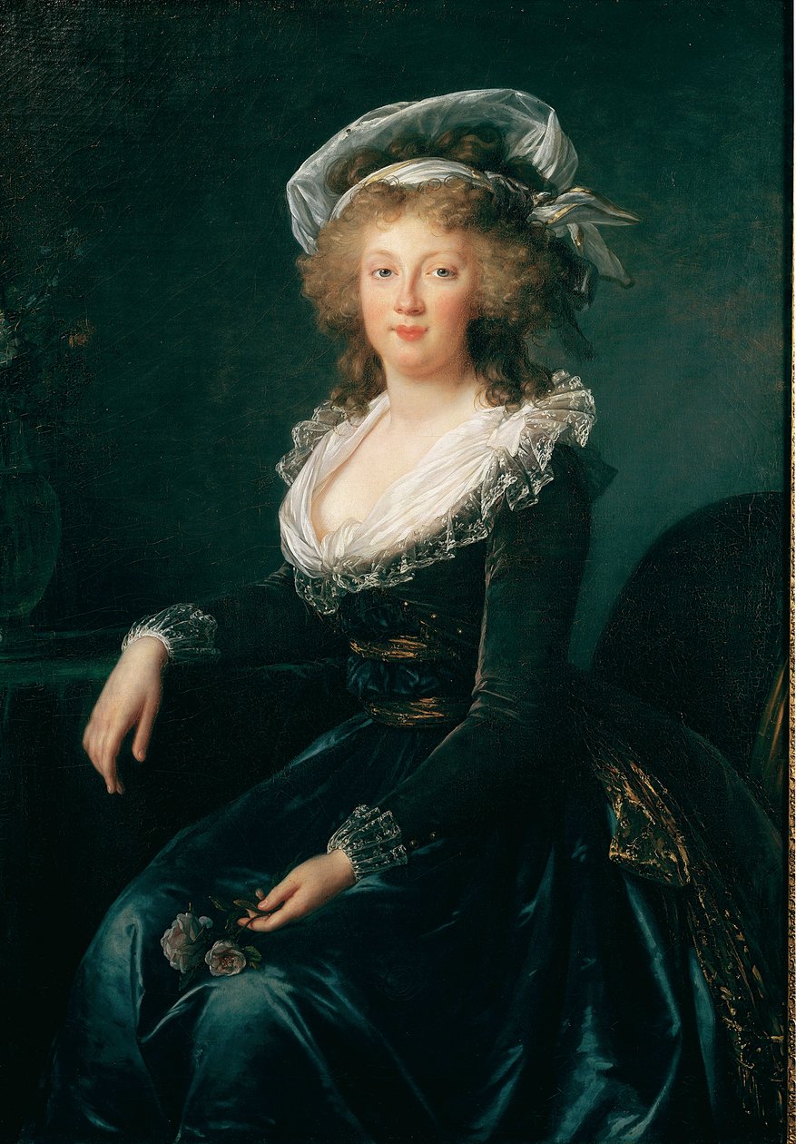 Portræt af Marie Therese af Bourbon Napoli, dronning af Napoli og Sicilien (1772-1807) daværende hustru til Francois II af Østrig Maleri af Elisabeth Vigee Lebrun (1755-1842) 1790 Napoli, museo di Capodimonte - Prinsesse Maria Teresa (179355) (senere kejse af Elisabeth Louise Vigee Lebrun