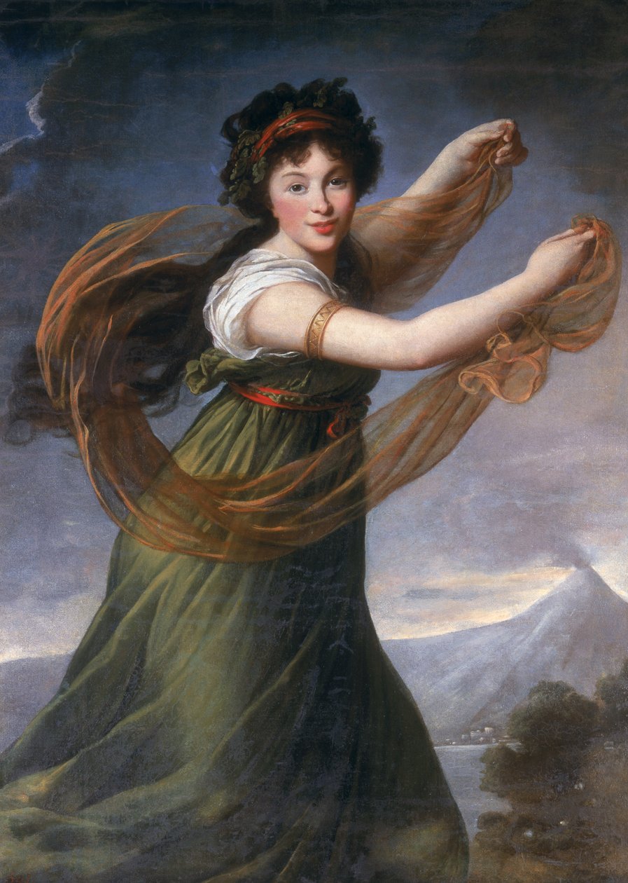 Portræt af Pelagia Sapiezyna, 1794 af Elisabeth Louise Vigee Lebrun