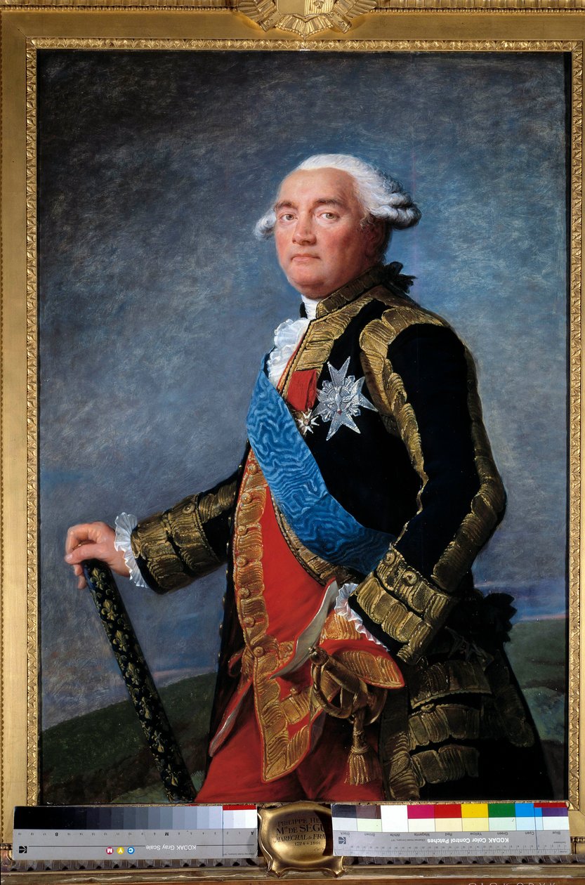 Portræt af Philippe Henri, Marquis de Segur (1724-1801) marechal af Frankrig Minister Maleri af Marie Elisabeth Louise Vigee Le Brun (eller Vigee-Lebrun eller Vigee Lebrun) (1755-1842). 1789. Størrelse 1,15x0,81 m. - Portræt af Philippe Henri, markis af Se af Elisabeth Louise Vigee Lebrun
