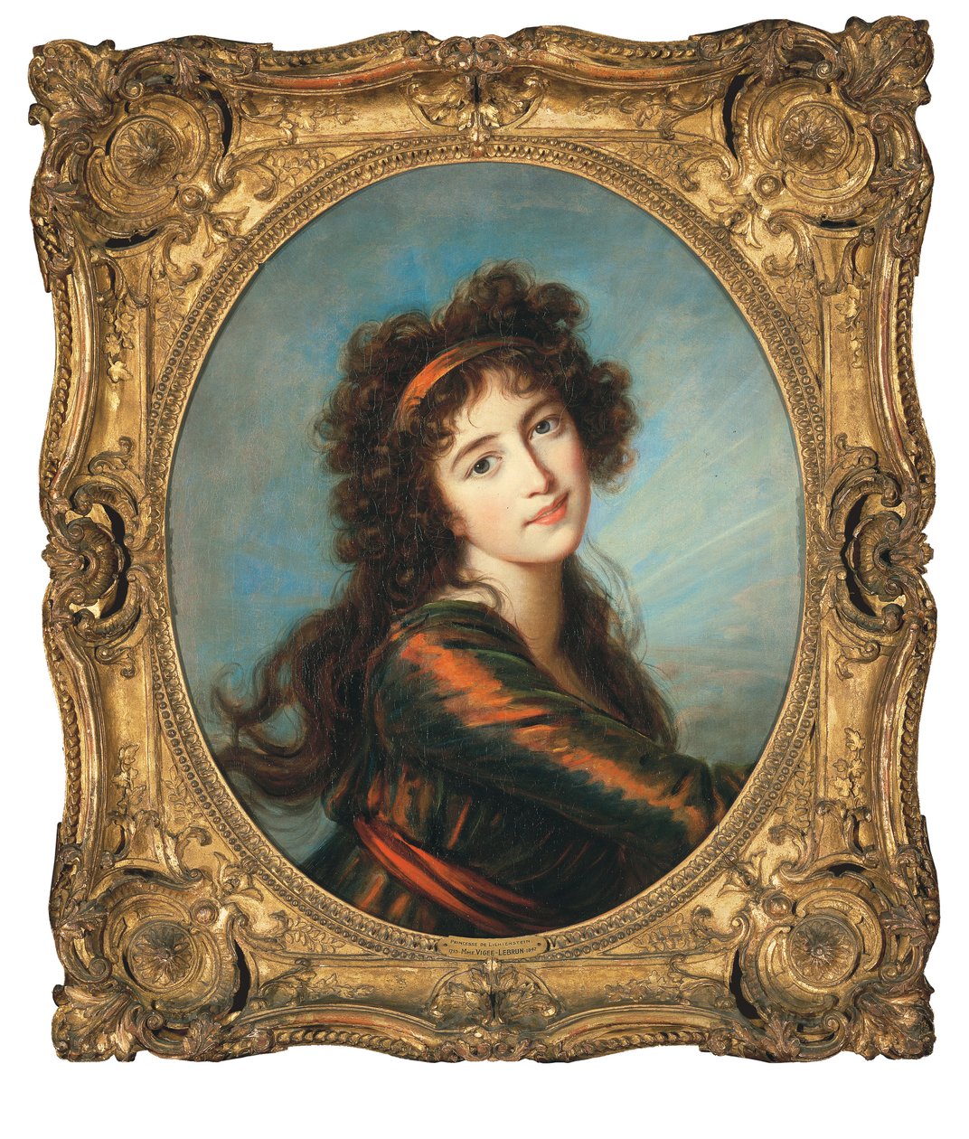 Portræt af prinsesse Caroline de Liechtenstein af Elisabeth Louise Vigee Lebrun