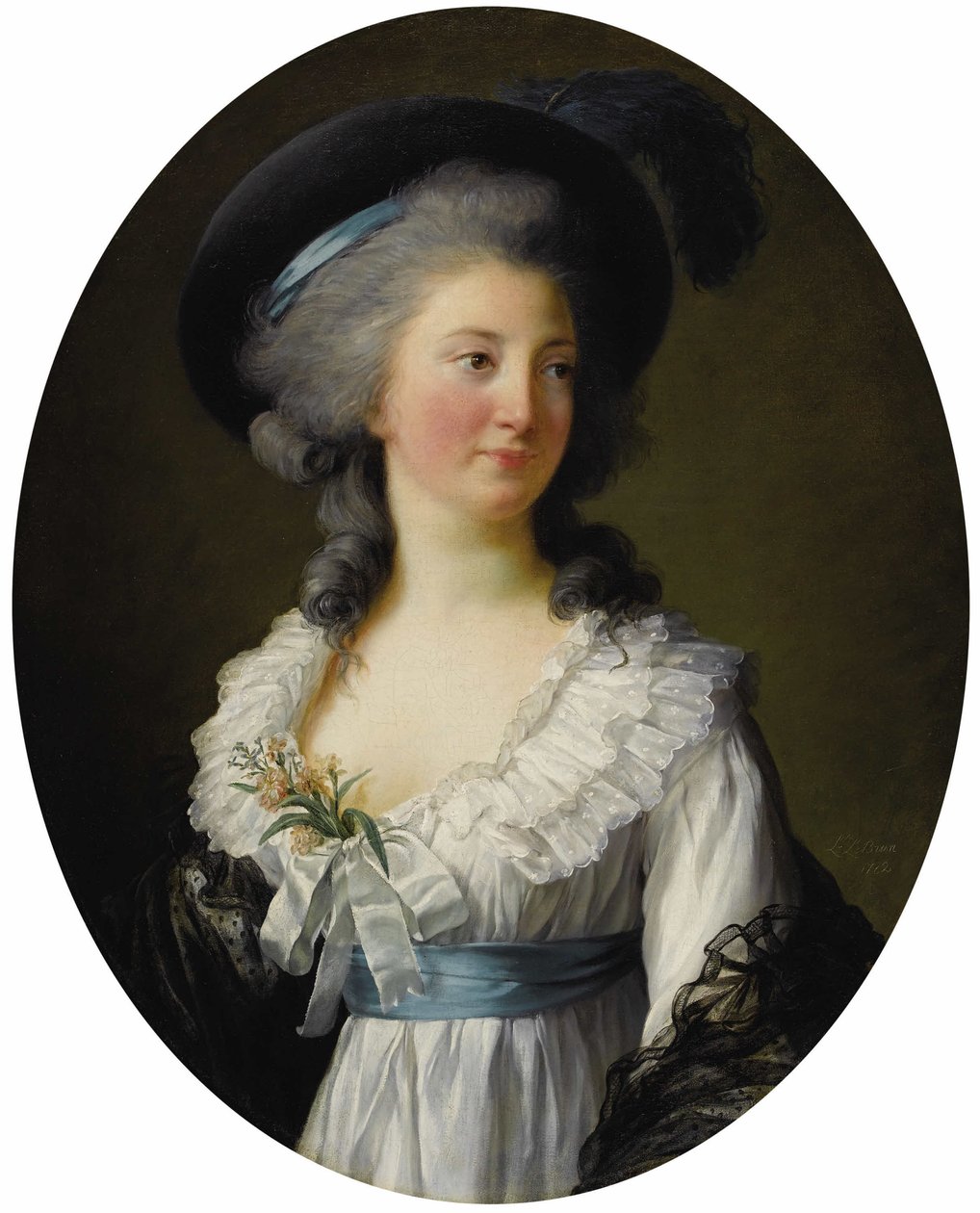 Portræt af prinsesse Elzbieta Izabela Lubomirska født grevinde Czartoryska 1736-1816 af Elisabeth Louise Vigee Lebrun