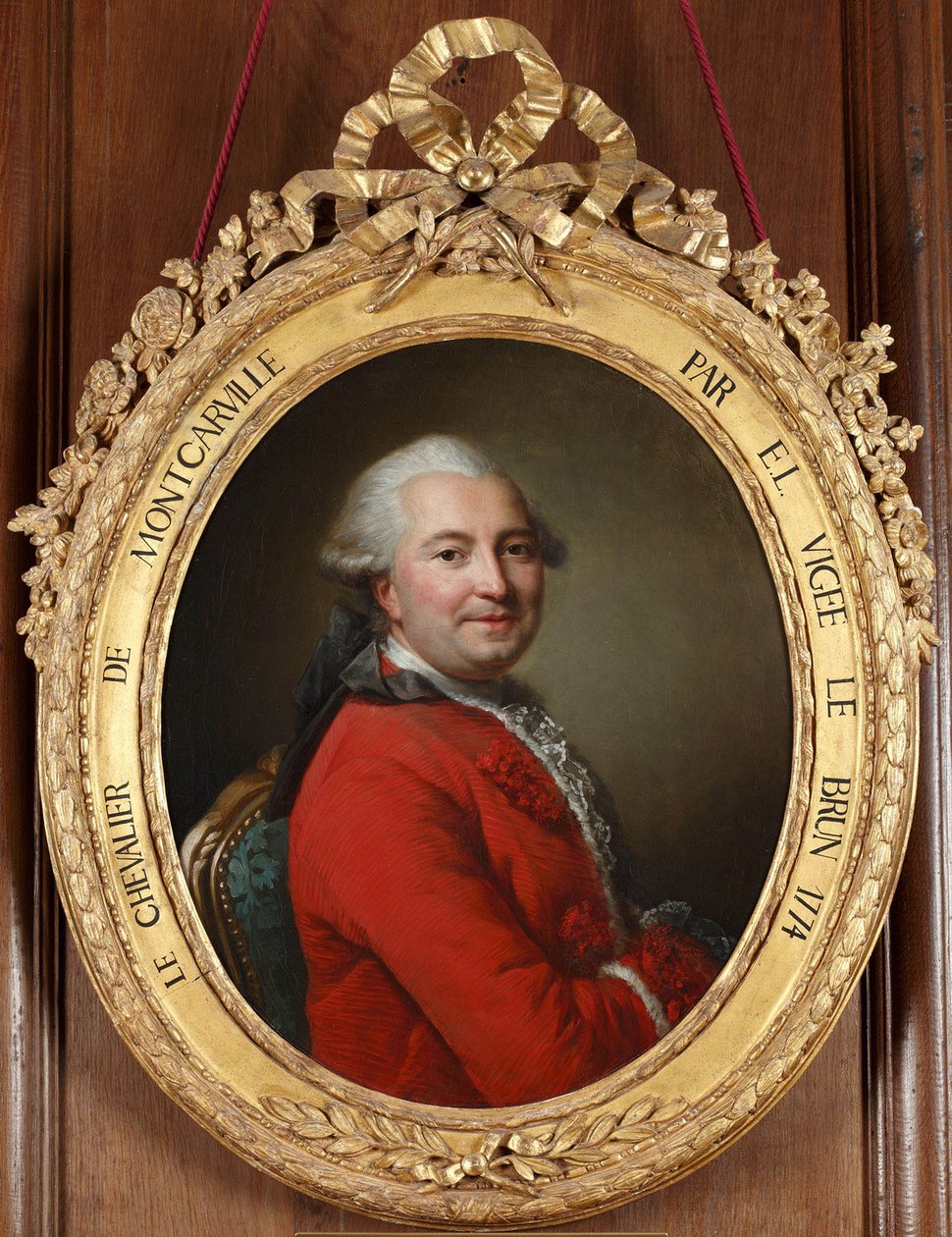 Portræt af Robert Benêt de Montcarville 1698-1771, ca 1770. af Elisabeth Louise Vigee Lebrun