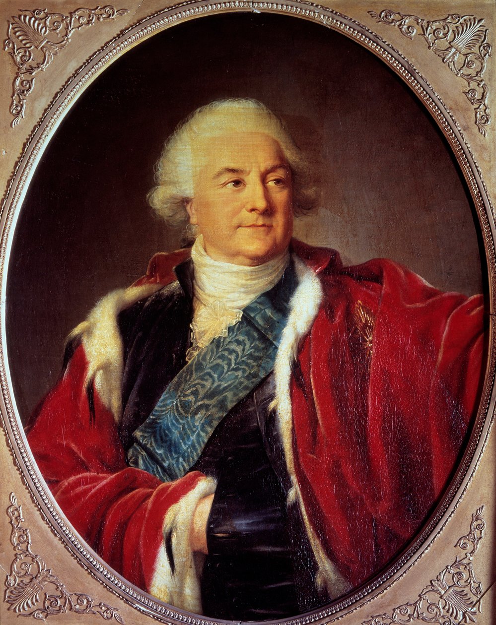 Portræt af Stanislaus Auguste Poniatowski (1732-1798) Konge af Polen Maleri af Marie Elisabeth Louise Vigee Le brun (eller Vigee-Lebrun eller Vigee Lebrun) (1755-1842) 1797 søn. 0,93x0,74 m Versailles slot museum af Elisabeth Louise Vigee Lebrun