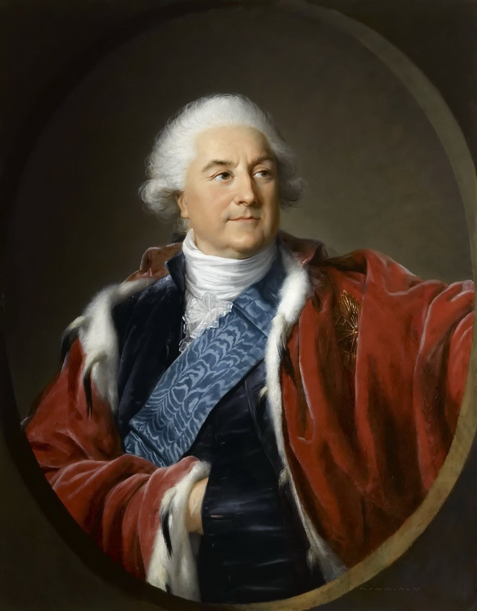 Portræt af Stanislaw II August Poniatowski, konge og storhertug af det polsk-litauiske Commonweal af Elisabeth Louise Vigee Lebrun