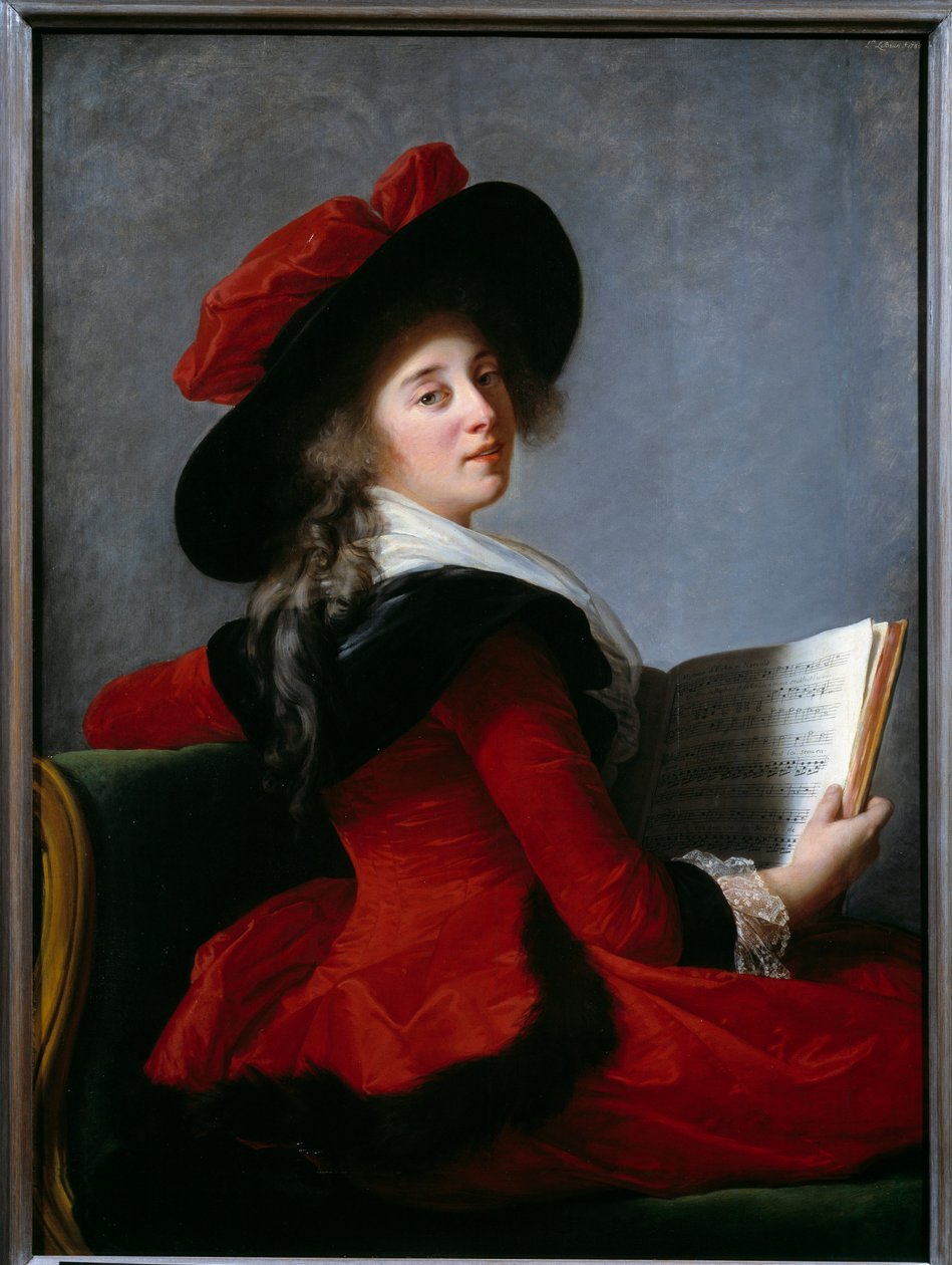 Portræt af baronessen af Crussol. Maleri af Marie Elisabeth Louise Vigee Le brun (eller Vigee-Lebrun eller Vigee Lebrun) (1755-1842) af Elisabeth Louise Vigee Lebrun