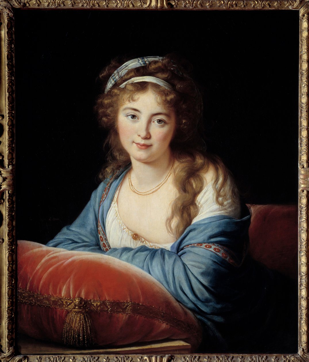 Portræt af grevinde Catherine Vassilievna Skavronskaia (1761-1829) Æresdame af Catherine II af Rusland Maleri af Marie Elisabeth Louise Vigee Le brun (eller Vigee Lebrun eller Vigee Lebrun) (1755-1842) 1796 søn. 0,66x0,8 m - Portræt af grevinden af Elisabeth Louise Vigee Lebrun