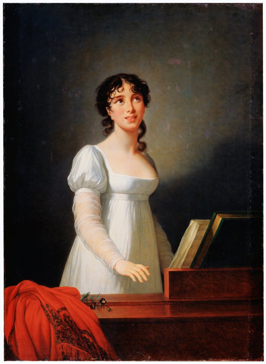 Portræt af den italienske sangerinde Angelica Catalani, slutningen af det 18. og begyndelsen af det 19. århundrede af Elisabeth Louise Vigee Lebrun