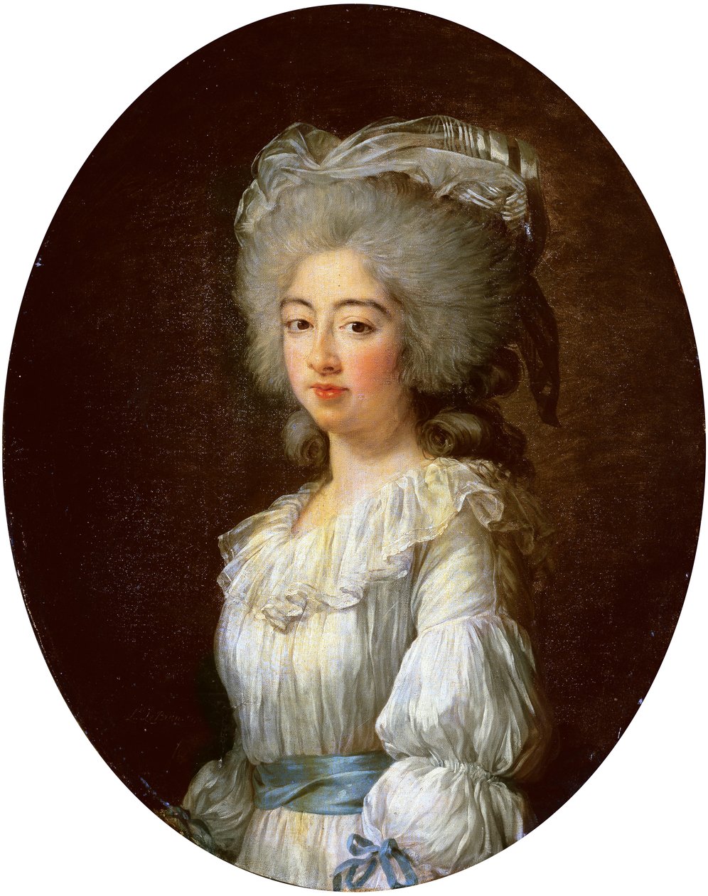 Portræt af Louise Marie Josephine, Comtesse de Provence, senere dronning af Frankrig af Elisabeth Louise Vigee Lebrun