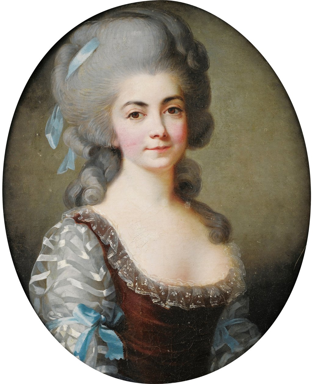 Portræt af operasangerinden Antoinette Saint-Huberty 1756-1812, ca. 1780 af Elisabeth Louise Vigee Lebrun