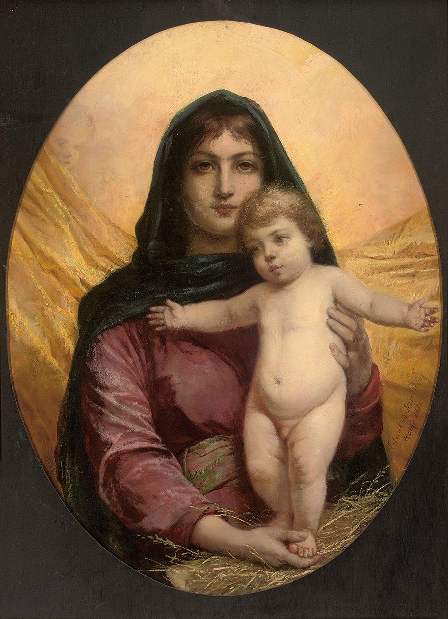Madonnaen og barnet, 1881 af Elisabeth Maria Anna Jerichau Baumann