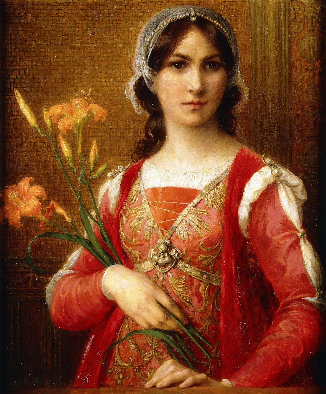 Beatrix Portinari, ca. 1913 (olie på lærred) af Elisabeth Sonrel