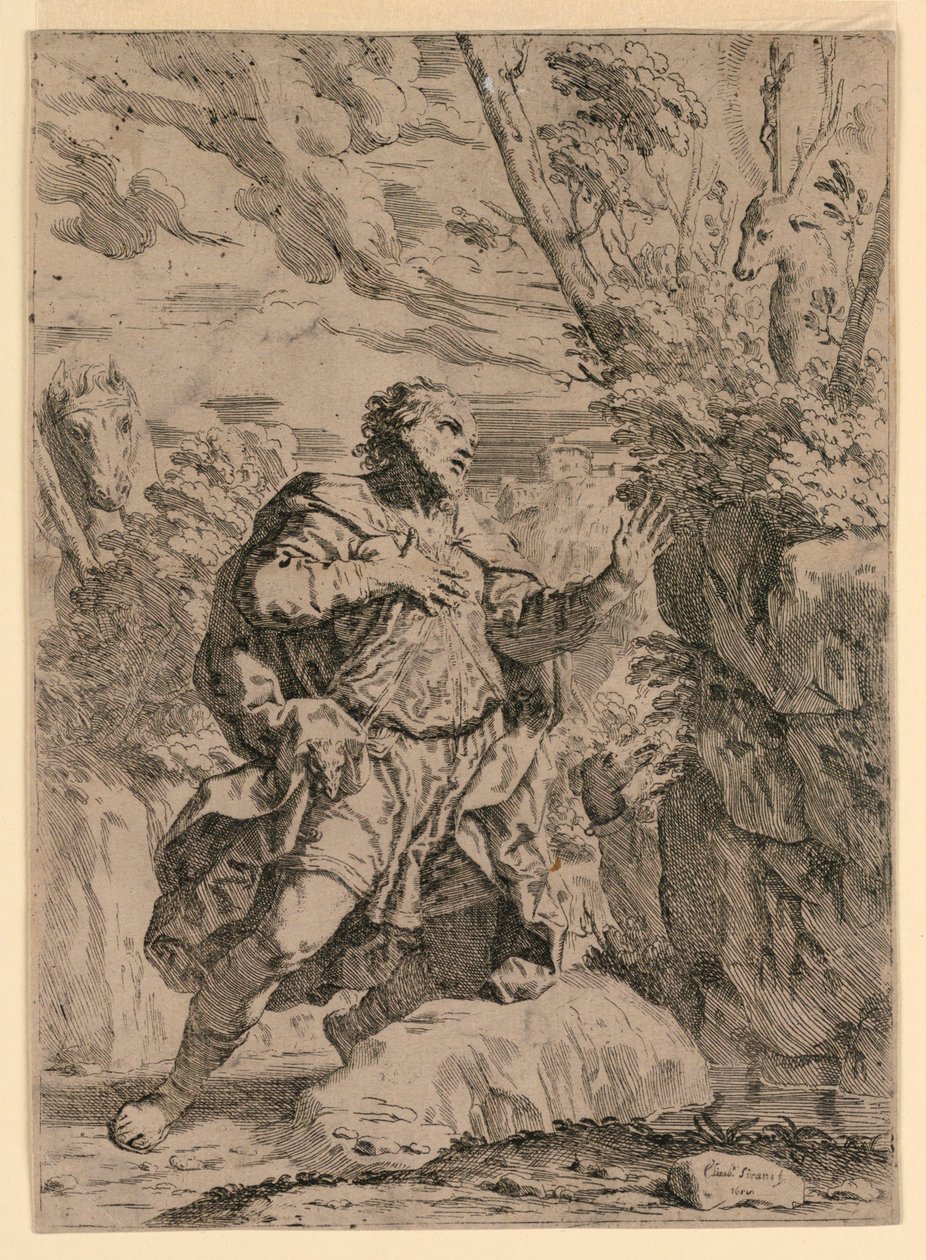 Sankt Eustace af Elisabetta Sirani