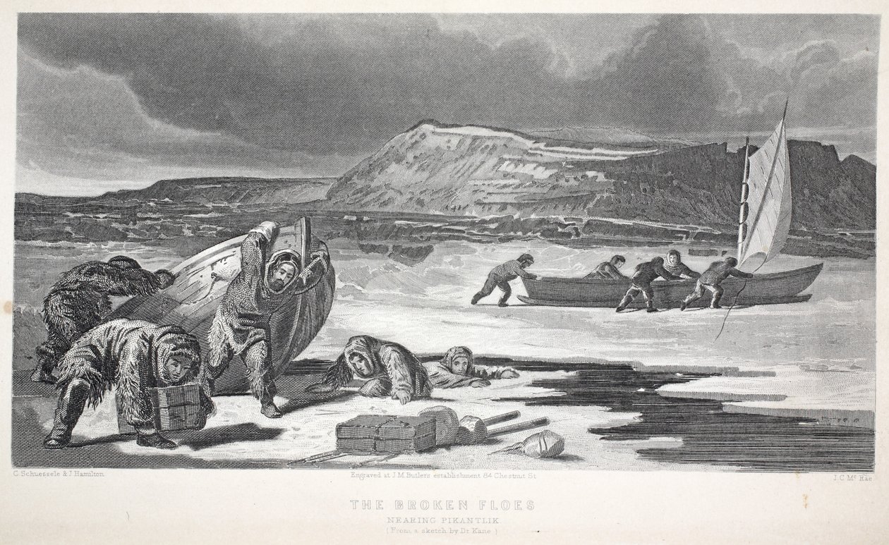 The Broken Floes, illustration fra 