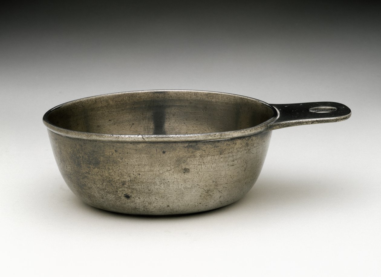 Porringer, ca. 1780-1790 (tin) af Elisha (attr.to) Kirk