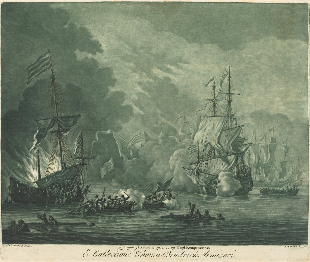 Kamp mod syv Algeriner, 1720