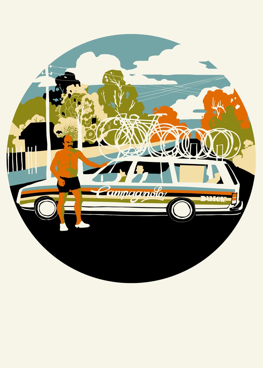Campagnolo Team Car, 2013 (skærmprint) af Eliza Southwood