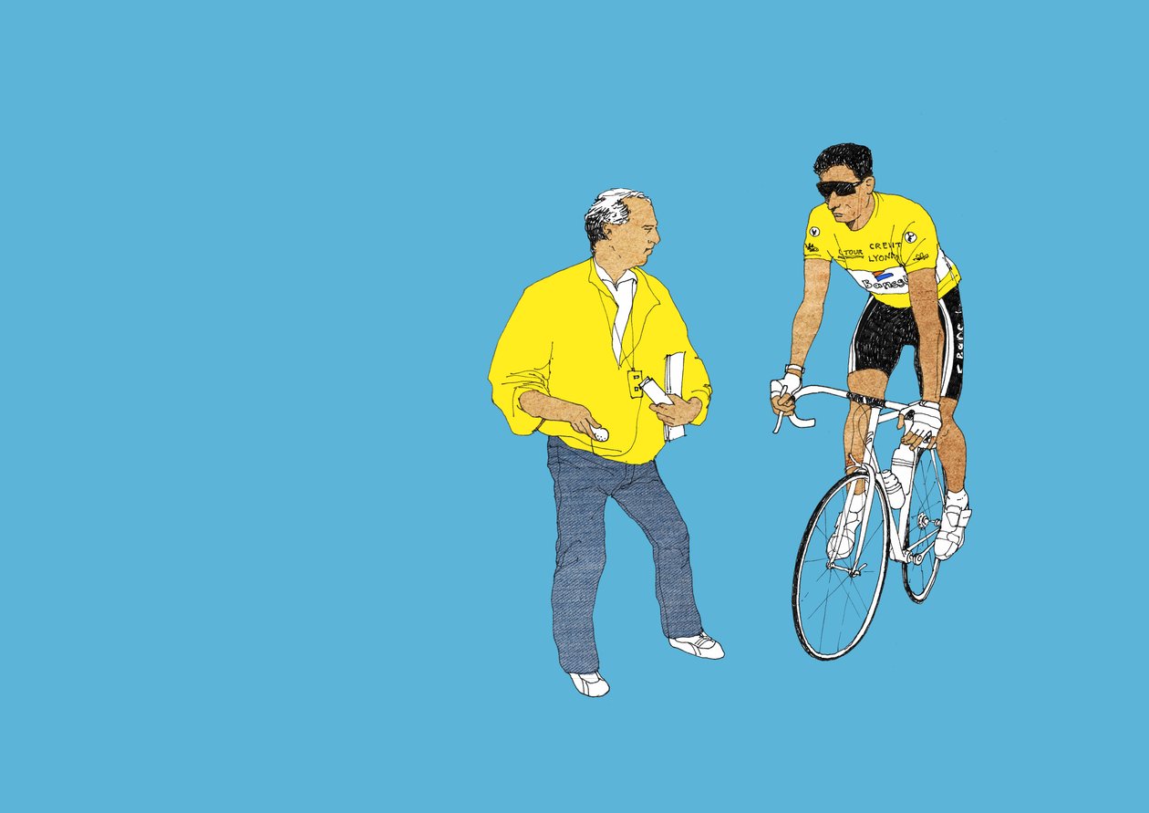 Indurain, 2014 (screenprint) af Eliza Southwood
