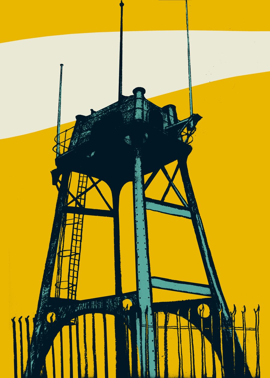 Lookout, 2014 (serigrafi) af Eliza Southwood