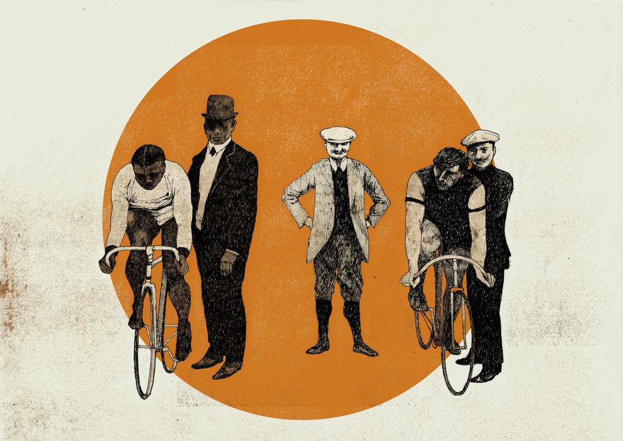 Old Time Trial, 2014 (screenprint) af Eliza Southwood