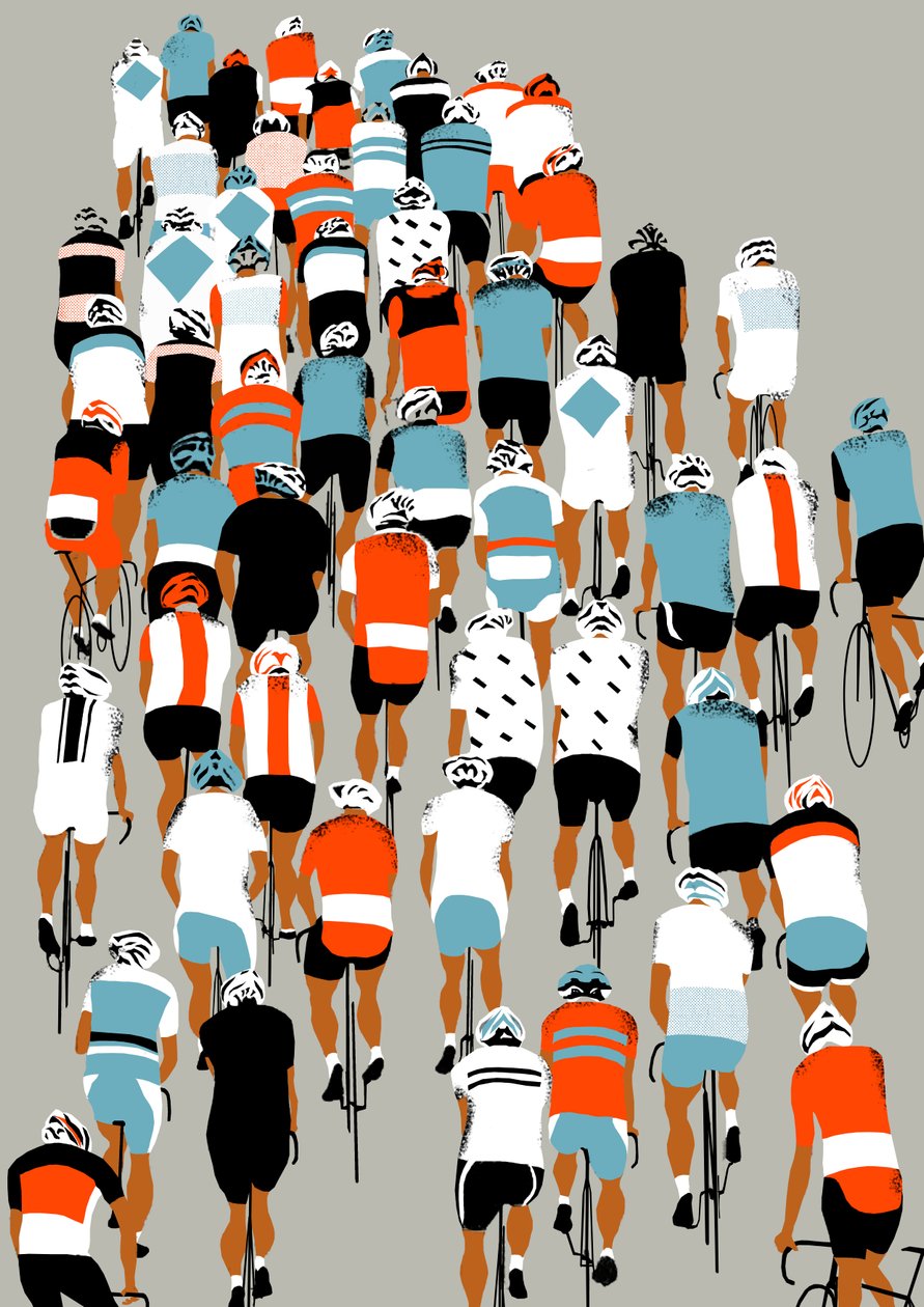 Peloton, 2013 (serigrafi) af Eliza Southwood