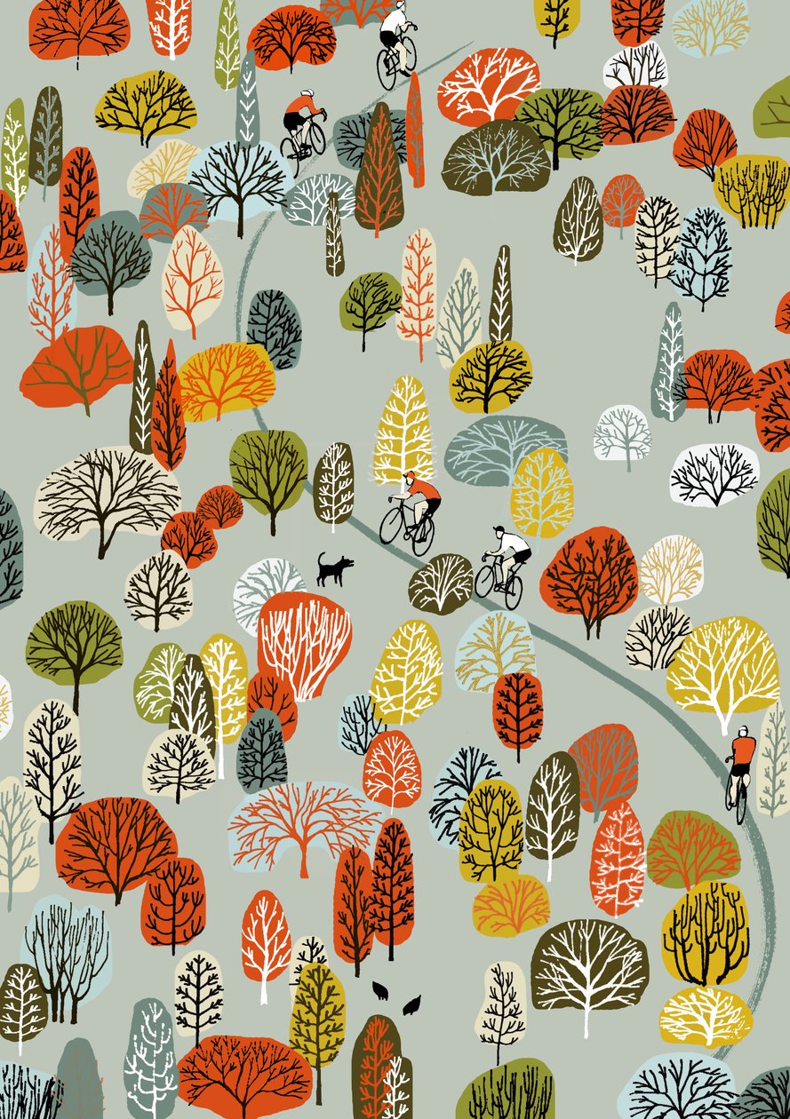 Uphill, 2012 (serigrafi) af Eliza Southwood