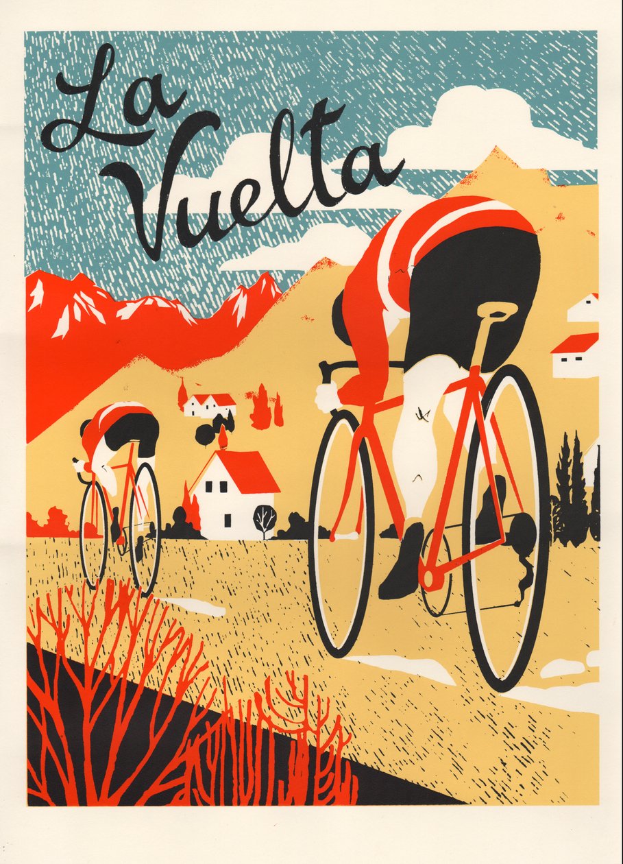 La Vuelta, 2015 (screenprint) af Eliza Southwood