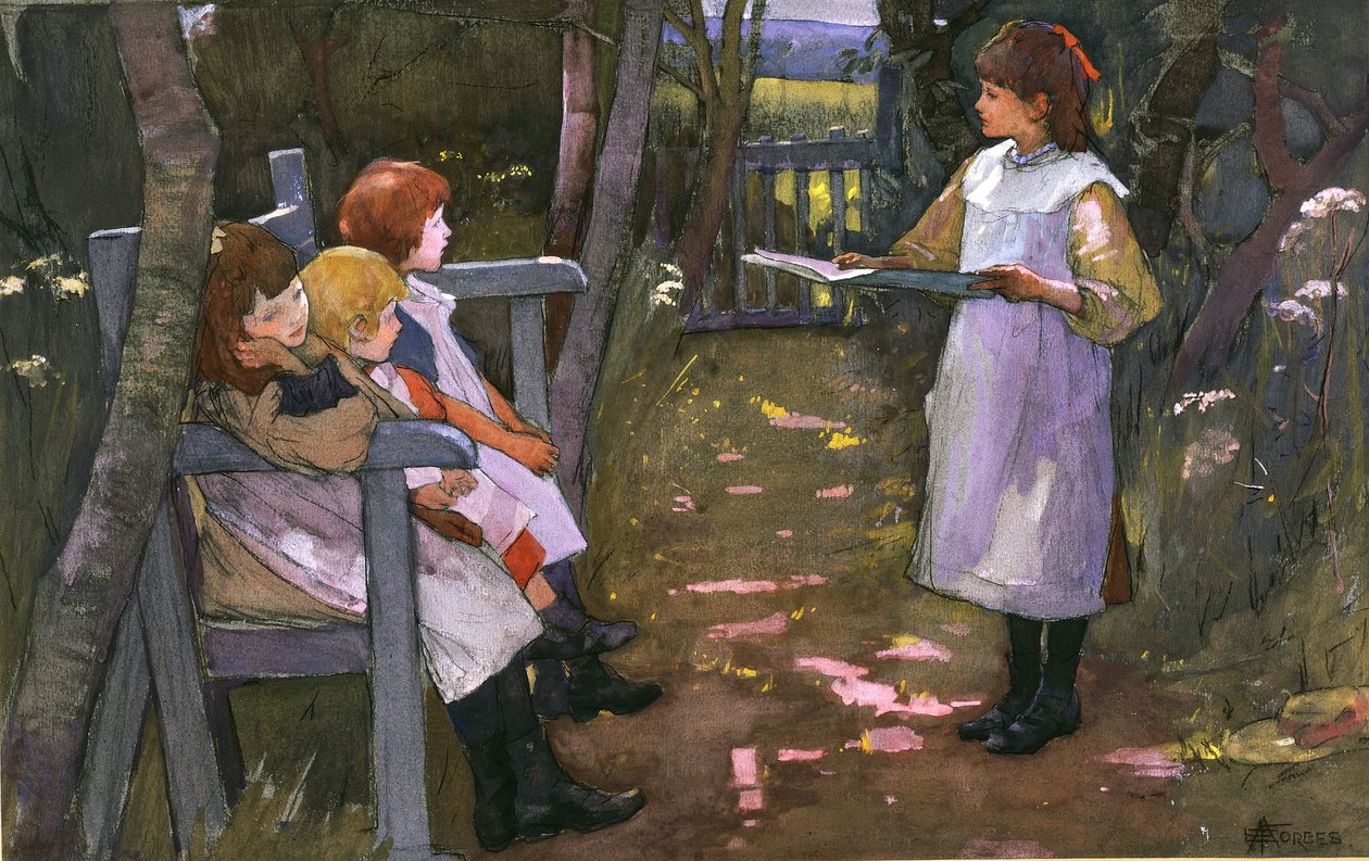 Børn i en have af Elizabeth Adela Stanhope Forbes