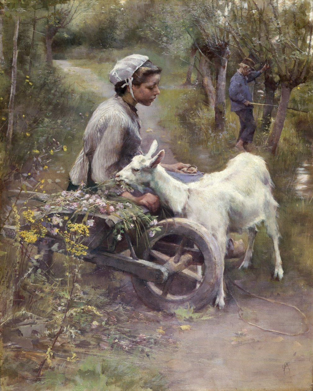 Jean, Jeanne og Jeannette, udst. 1892 (olie på lærred) af Elizabeth Adela Stanhope Forbes