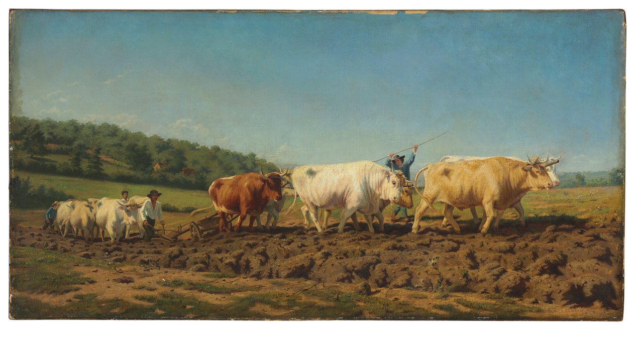 Pløjning i Nivernais (også kaldet The First Dressing) af Elizabeth Jane Gardner Bouguereau