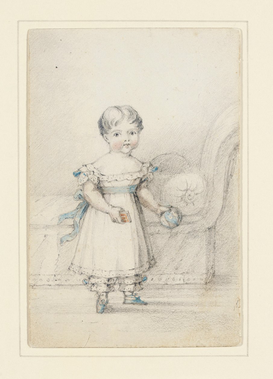 Prinsesse Victoria med en bold, 1822 af Elizabeth Keith Heathcote