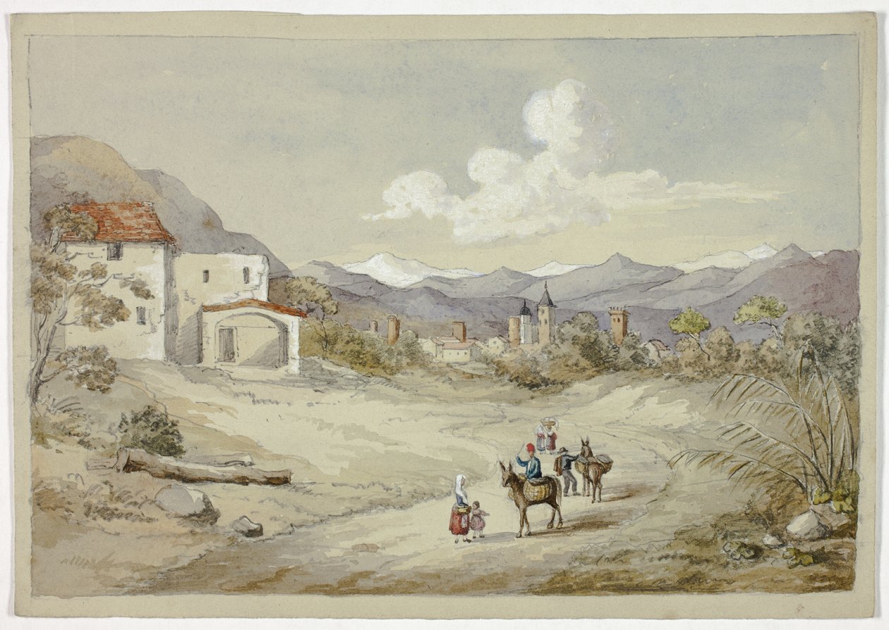 Albenga på Corniche (kyst)vejen af Elizabeth Murray