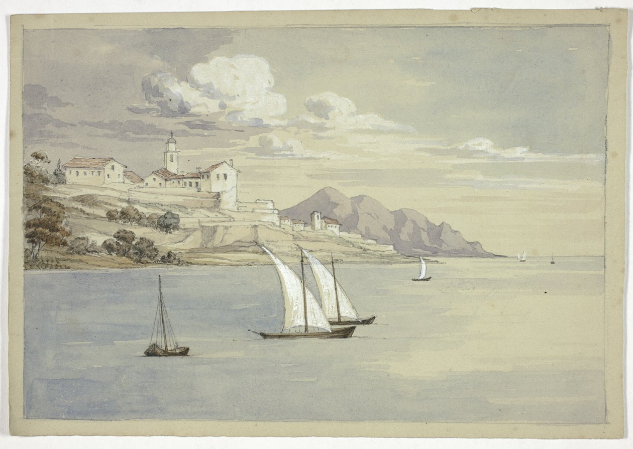 Portofino fra havet, Genova af Elizabeth Murray
