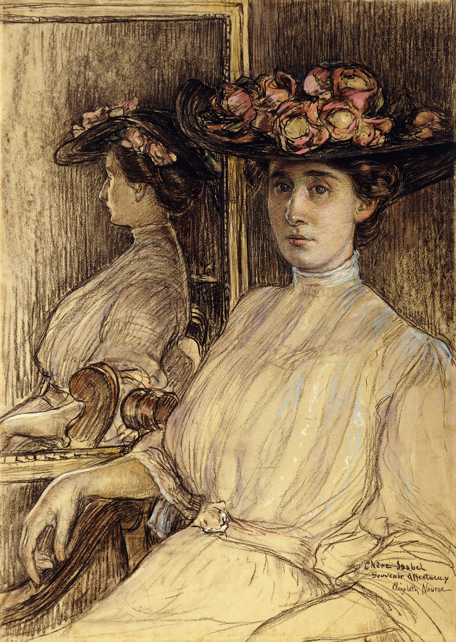 Portrætskitse af Miss Palmer af Elizabeth Nourse