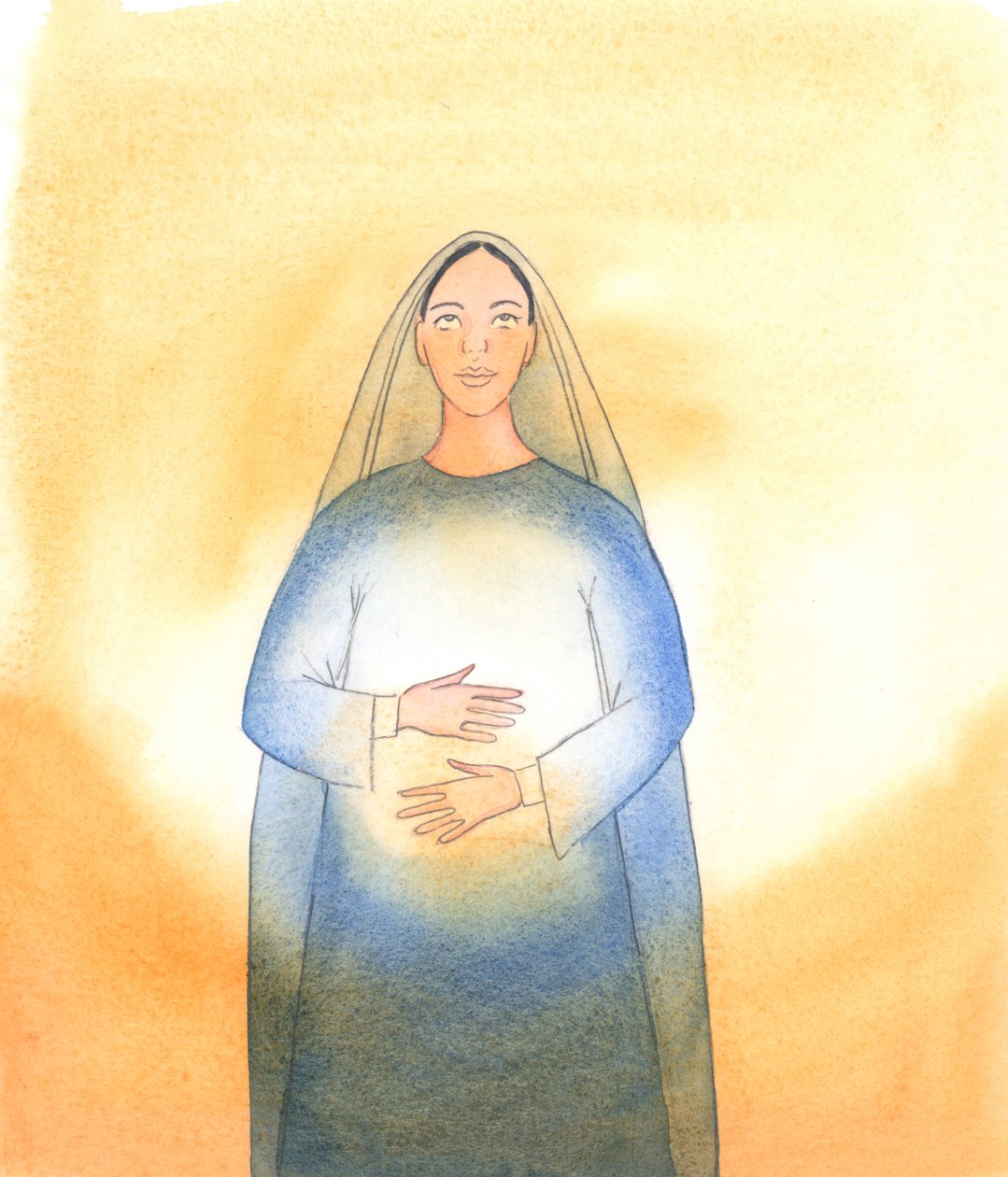 Ligesom arken i historien om Noah var et sikkert, varmt sted ikke bare for dyr, men for en menneskelig familie, var Jomfru Maria som en 
