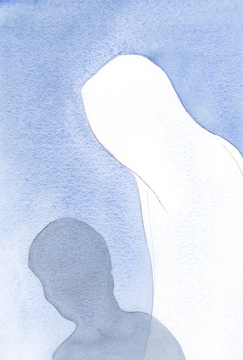 Vor Velsignede Frue forklarede: "Jeg er din Moder", og moderen til enhver person; Hendes kærlighed er ikke et særligt privilegium, men et faktum., 2001 (w/c på papir) af Elizabeth Wang
