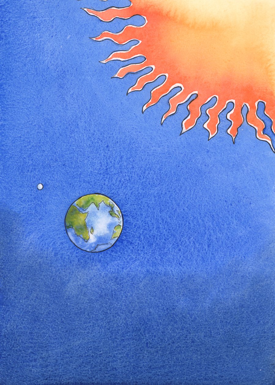 Eftersom Gud er steget ned fra himlen til jorden for at ydmyge sig, for at frelse os, bør vi ikke vise respektløshed ved at gå glip af messe eller ignorere hans tilstedeværelse i det hellige sakramente., 2004 (w/c på papir) af Elizabeth Wang