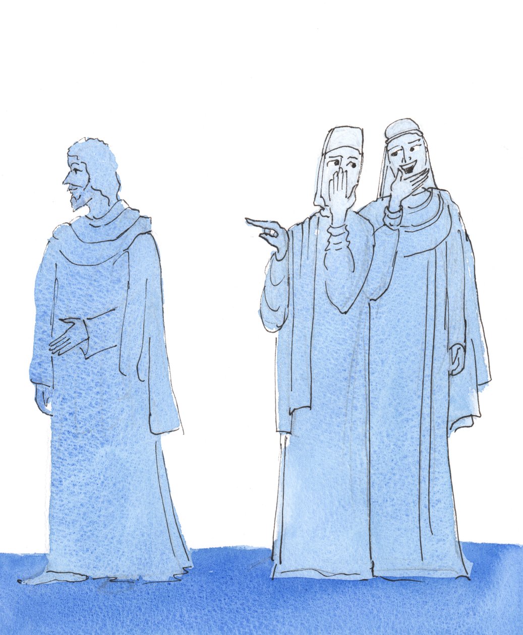 Vi er nødt til at bevare en indre fred ved hver provokation, 2004 (w/c på papir) af Elizabeth Wang