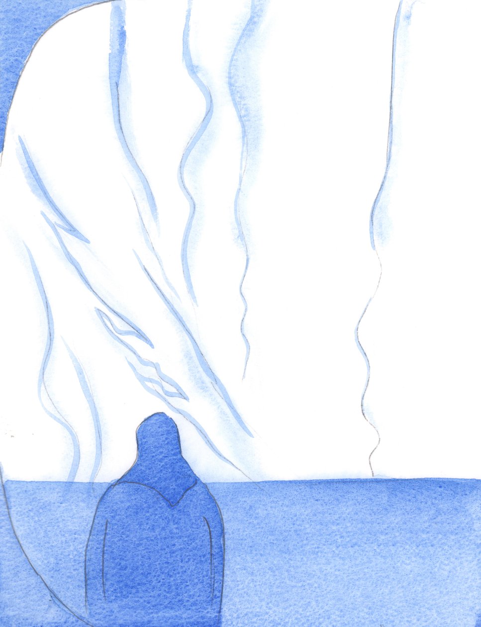 Da Kristus var til stede i det hellige sakramente, brændte helligdommen og min sjæl af guddommelig ild og herlighed, 2002 (w/c på papir) af Elizabeth Wang