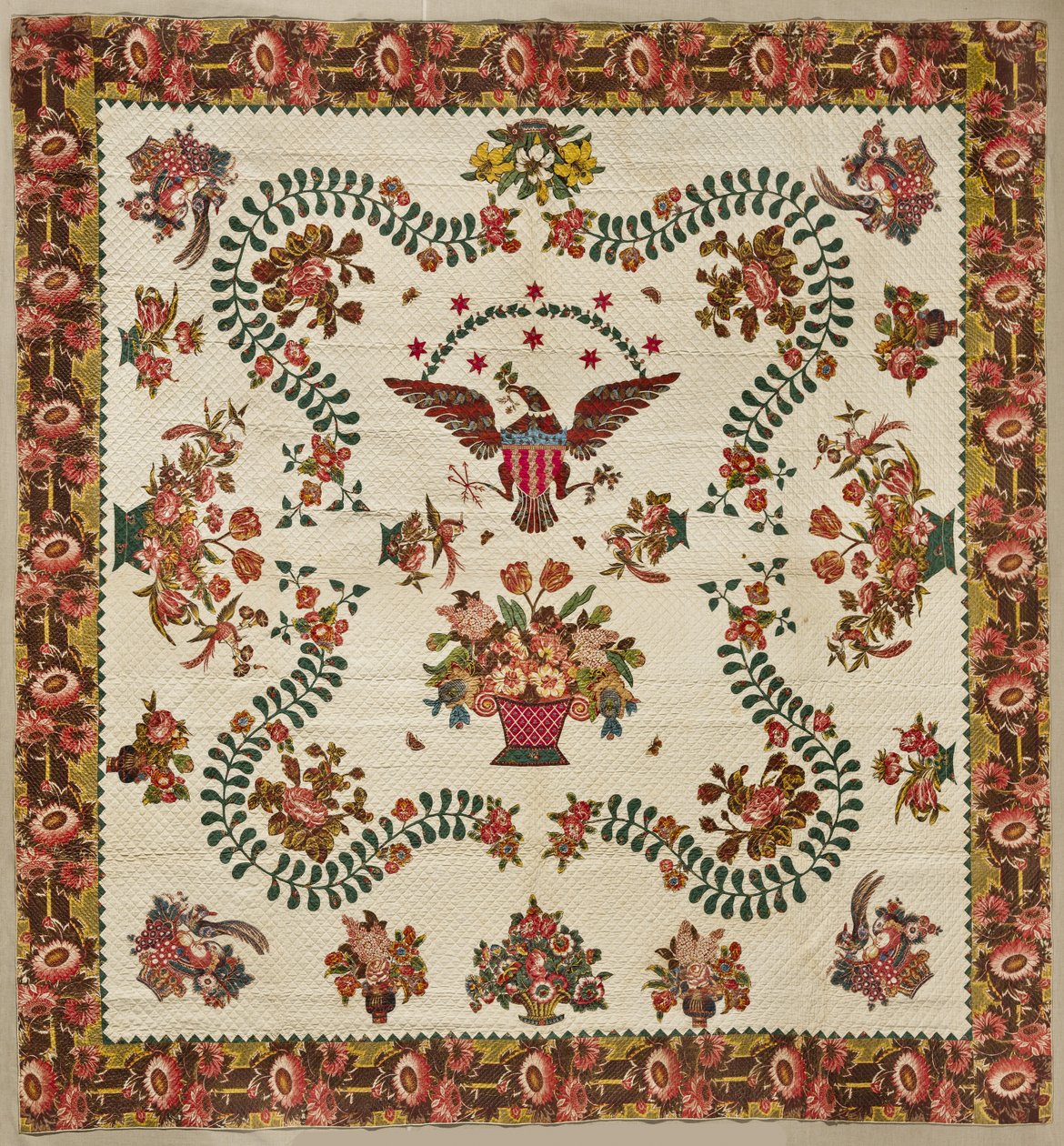 Medaljondyne, ca. 1830 (bomuld) af Elizabeth Welsh