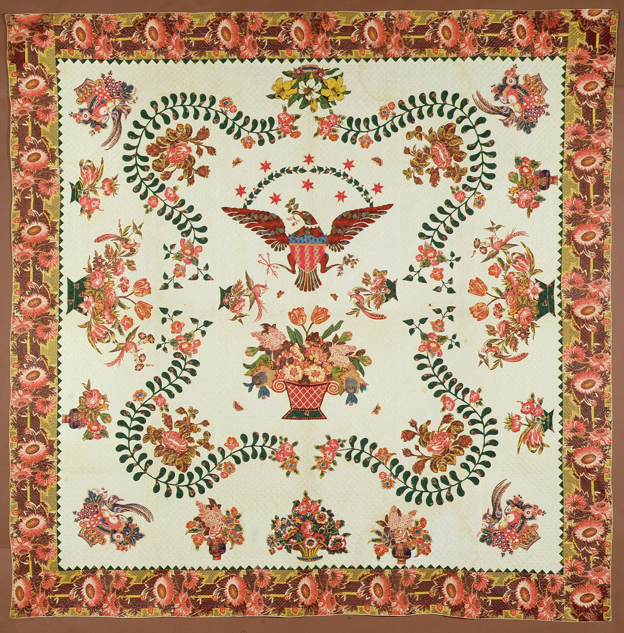 Dyne, ca. 1825 (påført bomuld) af Elizabeth Welsh