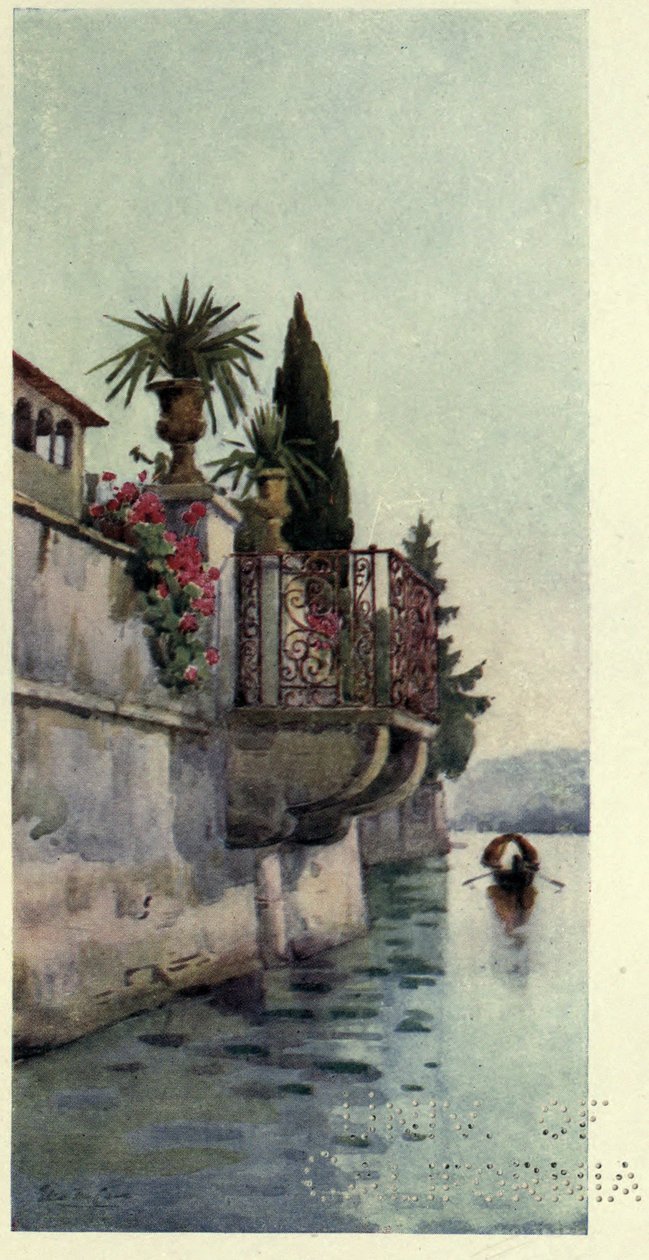 En balkon, Lago di Como, Illustration fra 