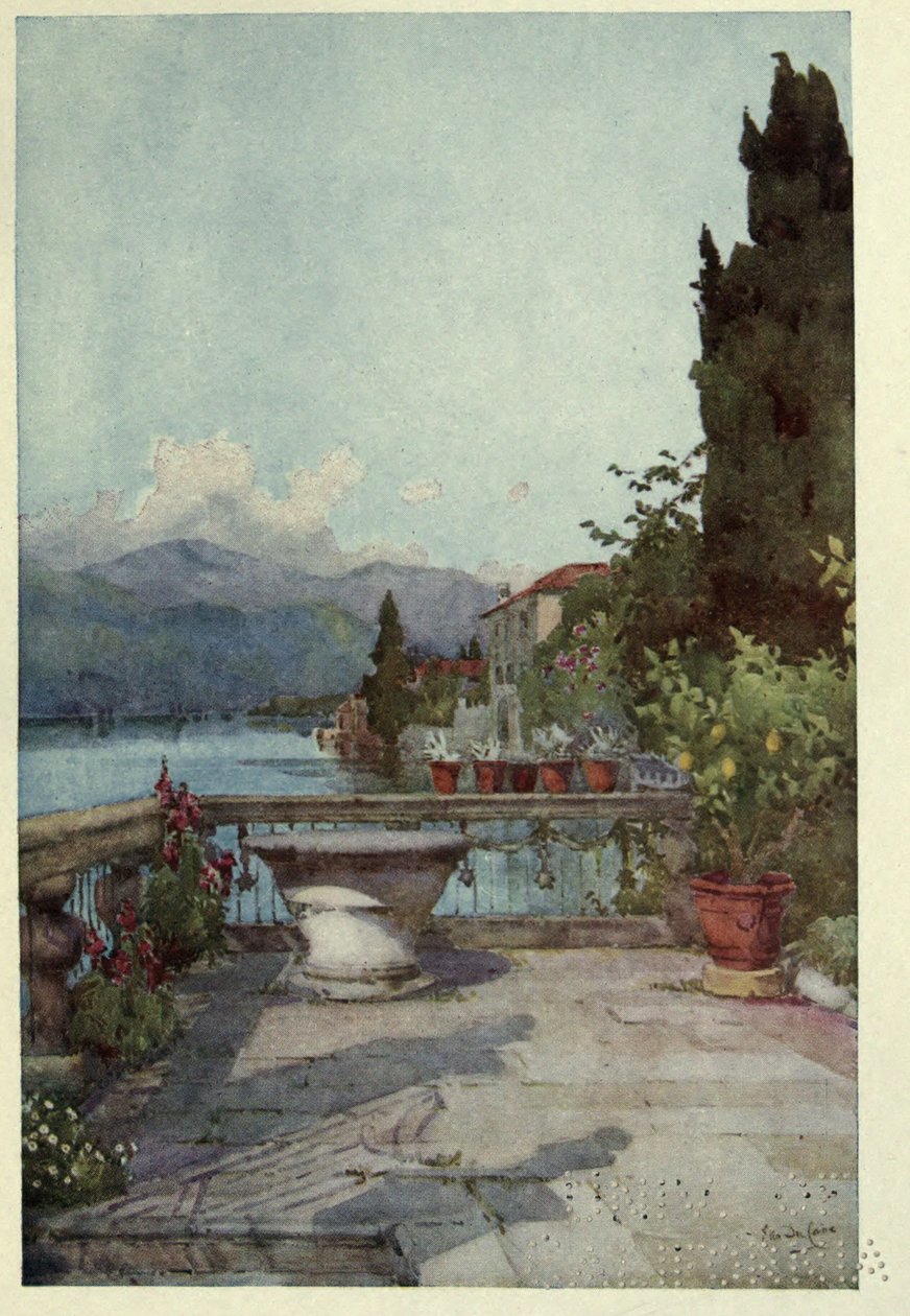 A Garden at Orta, Illustration fra 