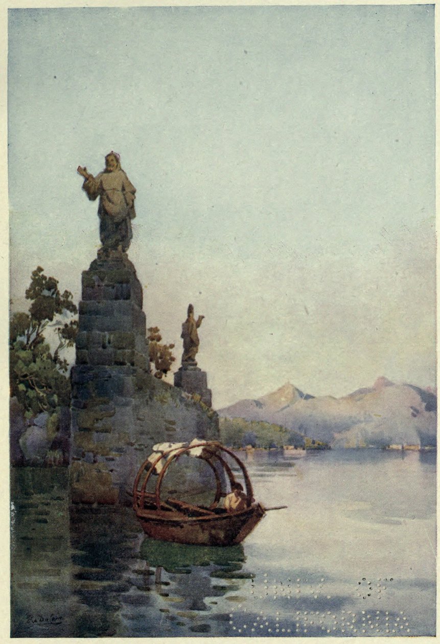 Indgang til Villa Arconati, Lago di Como, Illustration fra 