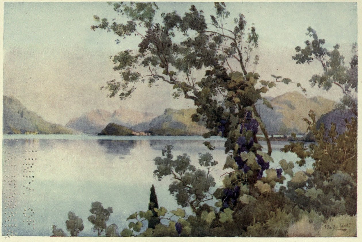 Aften, Lago di Como, Illustration fra 