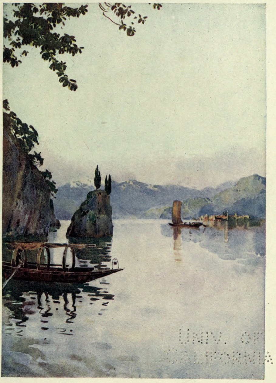 Il Punto di Bellagio, Comosøen, Illustration fra 