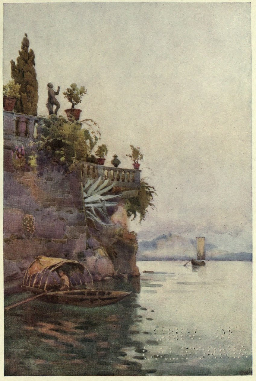 I The Shadow of the Terrace, Lago di Como, Illustration fra 