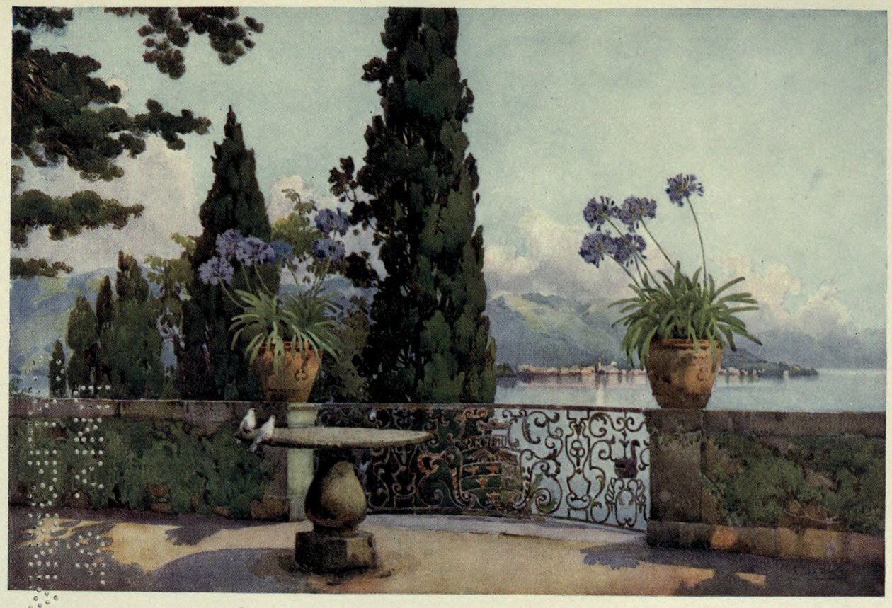 Pallanza fra Isola Bella, Lago Maggiore, Illustration fra 